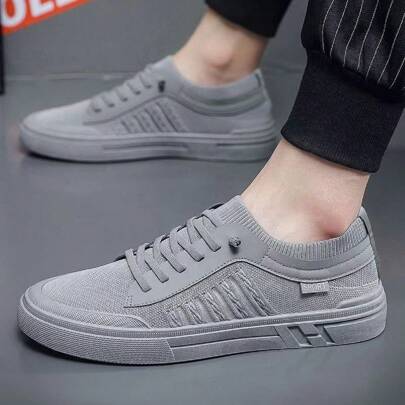 Nam Trơn Lưới Giày Thể Thao Cắt Thấp Thoải Mái Giày Sneaker Thời Trang Nhẹ Chạy Bộ Chống Trơn Trượt Thoáng Khí giày Chạy Bộ