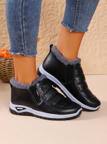 Botas de Neve Curtas Femininas Modernas e Versáteis e Quentes