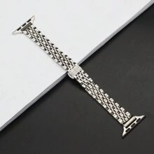 Stainless Steel Band Compatible With Apple Watch Strap 49 42 44mm Metal Bracelet Compatible With Apple Watch Band Ultra Series 8 7 6 SE 5 4 3 For Women 45mm 41mm Band