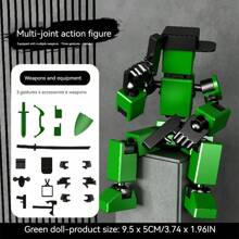 1set New 5th Gen Multi-Jointed Transformable Decompression Fidget Doll, DIY Assembly Decompression Toy, Holiday Gift, Desktop Stress Relief Toy, Disassemble & Assemble Doll Playset - Multicolor - View 8