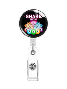 1pc Cartoon Badge Scroll With Retractable Badge Scroll, Suitable For Office Gifts For Teachers, Doctors, And Nurses - Multicolor - View 6