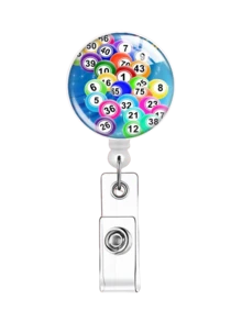 1pc Cartoon Badge Scroll With Retractable Badge Scroll, Suitable For Office Gifts For Teachers, Doctors, And Nurses - Multicolor - View 5
