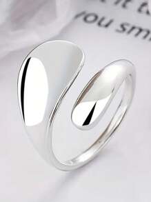 1入組優雅S925純銀戒指，女士婚禮珠寶首飾 - 1# - 查看 1