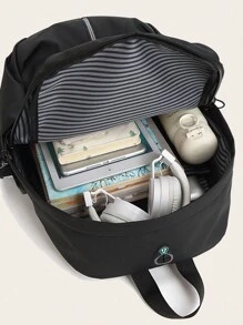 书包 笔记本电脑包 旅行包 运动包 学生包 大学生包 商务包 户外徒步 露营 运动休闲背包 节日必备品 轻便 可调节肩带 大容量 功能性背包 涤纶 简约风格 节日防水 便携旅行包 纯黑色背包 商务休闲旅行背包 礼物 户外礼物 爸爸的礼物 父亲的礼物 礼物 情人节礼物 热销 带吊坠 - 黑色 - 查看 6