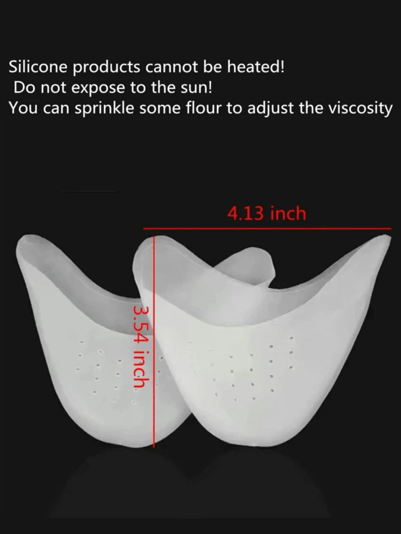 2pcs Silicone Gel Bone Pad Pain Relief Massage Shoe Insole Forefoot