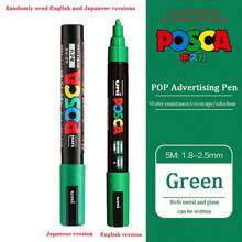 UNI PC-5M Marker Pen Poster Graffiti Marker Advertising Pen Waterproof Student Office School Supplies Painting Art Pens