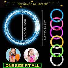 10pcs LED Light Up Bracelets, Colorful Flashing Bracelets, Party Favors - Multicolor - View 2