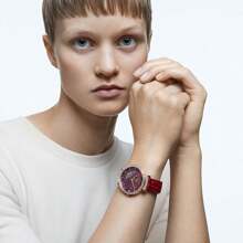 Reloj de mujer SWAROVSKI PASSAGE MOON PHASE Fase lunar roja 5613323 - Rojo - Ver 6
