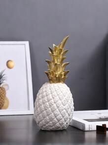 1 件北欧风格创意菠萝树脂工艺品家居客厅卧室电视柜书桌装饰品最佳礼物 - 彩色 - 查看 2