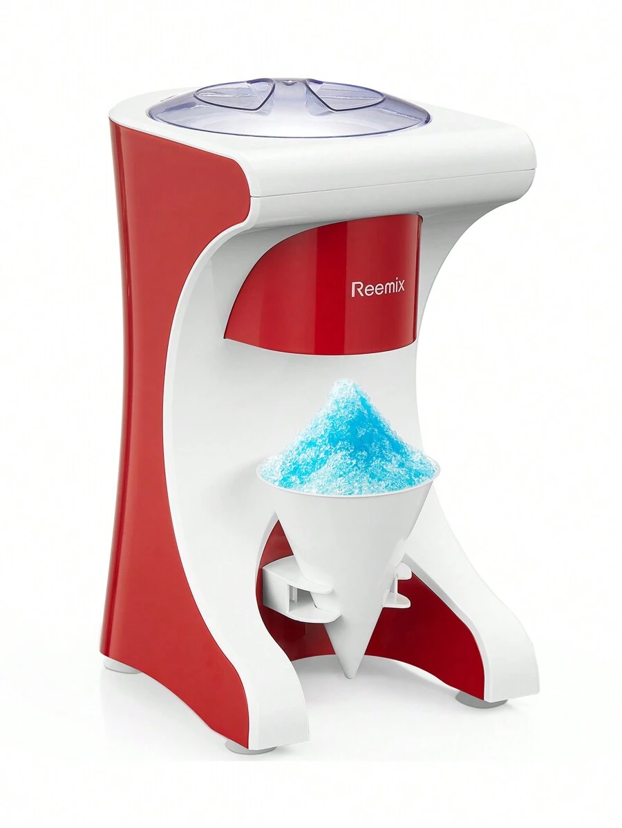 Shaved Ice Machine Snow Cone Machine, Reemix Slushie Machine For Snow Cone, Snowballs, Frozen Cocktails And More, Easy To DIY With Snow Cone Syrup At Home - US A Type Plug(110-127V) - View 1