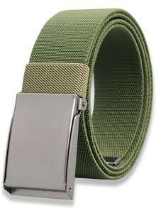 4cm Wide Solid Color Nylon Belt, Outdoor Breathable Canvas Webbing Belt Can Be Cut To Fit - A - View 19