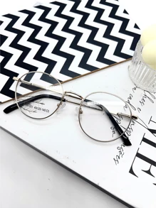 Vivioculos Armação redondo metal de óculos feminino modelo VN1001