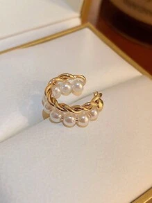 1pc Versatile Elegant Pearl Cartilage Ear Cuff - Multicolor - View 2