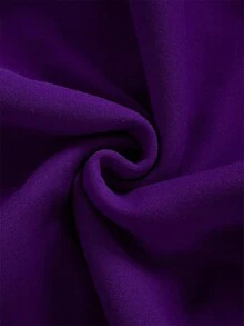 Sudadera con capucha impresa con letras florales - Morado - Ver 5