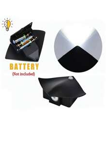 1pc Fish Shape Motion Sensor LED Night Light, Indoor Decorative Wall Lamp Battery Powered, Versatile Installation, Perfect For Home Atmosphere - Elegant Ambience Yellow Light - Black - View 5