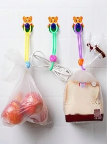 1pc/3pcs/4pcs/5pcs/10pcs/15pcs Bread & Food Sealer Clamp With Multi-Purpose Sealing Machine Clips, Reusable Zip Lock Food Bag Sealing Cord