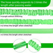 1入組滲水管扁平柔軟花園草坪灑水器滴灌軟管，灑水軟管，自動農業灌溉，非常適合花園花卉床的水管 - 彩色 - 查看 10