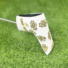 1pc Fashionable Embroidered Golf Putter Cover, Golf Club Head Covers With Magnetic Buckle - Multicolor - View 10