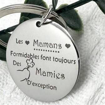 A Stainless Steel Keychain - Great Mom Always Extraordinary Gift Valentine's Day Valentines Car Accessories Bag Charm School