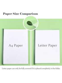 10pcs A4 Ombre Expanding File Folders, Thick Plastic Clear Document Binder Clips, Random Colors - Multicolor - View 6