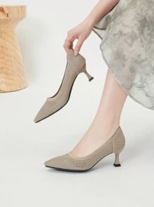 高跟鞋編織軟透氣，大碼43/42/41新鞋款2024