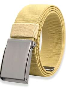 4cm Wide Solid Color Nylon Belt, Outdoor Breathable Canvas Webbing Belt Can Be Cut To Fit - A - View 16