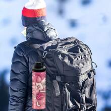 1 bình giữ nhiệt bền bỉ chống rò rỉ bằng thép không gỉ hai vách 20oz hình heo con, thích hợp để đi xe đạp, đi bộ đường dài, tập thể dục và đi bộ đường dài, v.v. - màu sắc - Xem 8