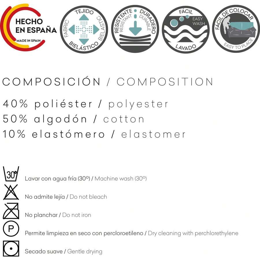 Eysa BiElastic Jacquard Bean Bag Cover 40x40 Extra Soft Touch Bean