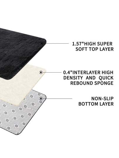 Piece Fluffy Shaggy Living Room Rug,Tie Dye Ultra Zachte Bedroom Vloer Carpet, Non Slip Indoor Mat, Home Kids view 3