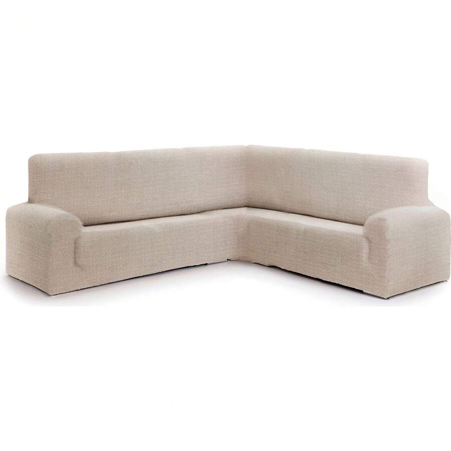Eysa Jacquard Bi-Elastic Corner Armchair Cover Extra Soft Touch - Corner Armchair Cover Maximum Adaptability And Protection Perfect Fit - Corner Armchair Cover 100% Made In Spain - 駝色 - 查看 1