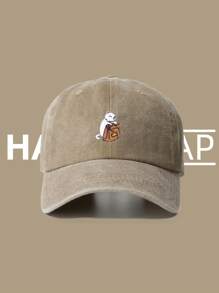 1pc Men's Simple Baseball Cap, Fashionable Animal Cat Printed Baseball Cap, Lovely Japanese-Style Soft Top Sun Hat, Spring/Autumn Visor Hat, Women's Hat, Unisex Adjustable - Multicolor - View 23
