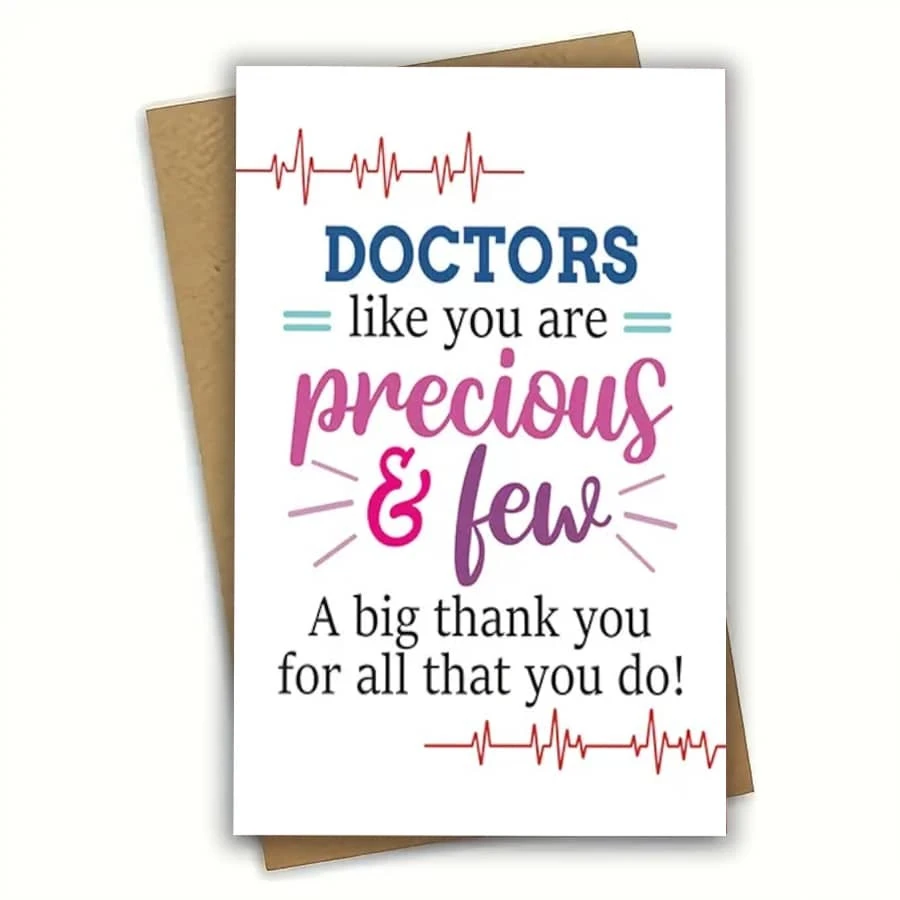 1pc Doctor Thank You Card Doctor's Day Card Doctor Card Doctor Cards ...