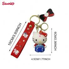 1PC Official Licensed Blue Funny Peripheral Keychains Cartoon Cute Key Chain Pretty Everyday Backpack Charms Car Key Decorations Party Favours For Girlfriends - Baby Blue - View 4