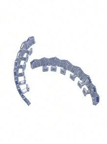 1pc/2pcs Gold Glitter Hip Hop Party Halloween Costume Accessory - 8 Upper & 8 Lower Teeth Grillz, Fashionable Synthetic Cubic Zirconia, Unisex - Multicolor - View 7