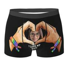 Custom Funny Underwear Personalized For Men Boyfriend Husband Boxer Briefs With Photo Face Valentine's Day Gifts For Him - Black - View 18