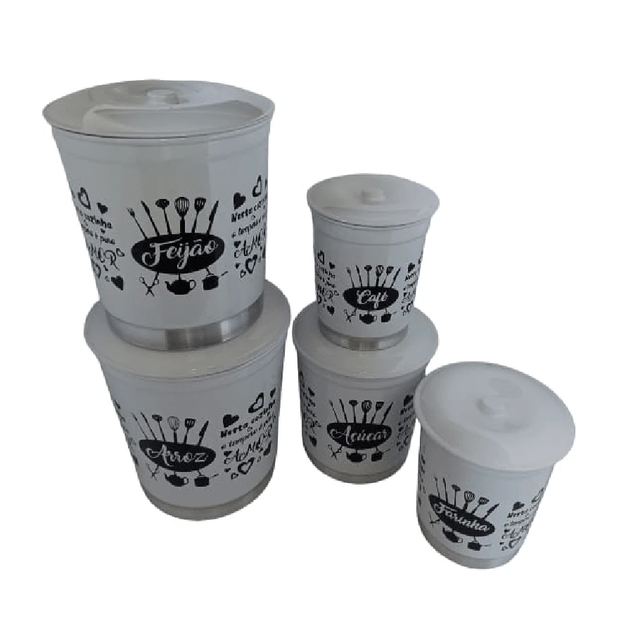 5-Piece White Food Set - Aluminum - 白色 - 查看 1