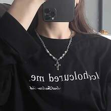 1pc Hip Hop Style Pearl Necklace Pendant For Men - Pendant Necklace - View 3