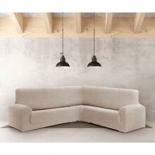 Eysa Jacquard Bi-Elastic Corner Armchair Cover Extra Soft Touch - Corner Armchair Cover Maximum Adaptability And Protection Perfect Fit - Corner Armchair Cover 100% Made In Spain - 駝色 - 查看 6