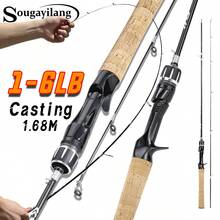 Sougayilang Fishing Rod - Ultra-Light & Strong Tip, 2-Section, 1-6lb Solid Carbon Fiber, Ultra-High Sensitivity, Multi-Functional, Suitable For Spinning And Casting, Ideal For Exciting Freshwater Fishing - Black - View 12