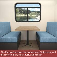 2pcs Solid Color Universal RV Seat Cover, Caravan Seat Protector For All Seasons, Dustproof - Multicolor - View 16