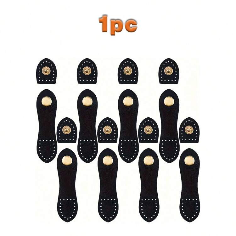 Cierre de hebilla para bolsa - Usado para sujetadores de costura para billeteras, carteras y chaquetas DIY, sujetadores de accesorios de bolsa - Negro - Añade 9