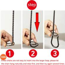 P蛇鏈4MM寬不鏽鋼金狗鏈項圈，豪華犬用連結行走訓練狗繩，適用於小型/中型犬貓 - 金色 - 查看 4