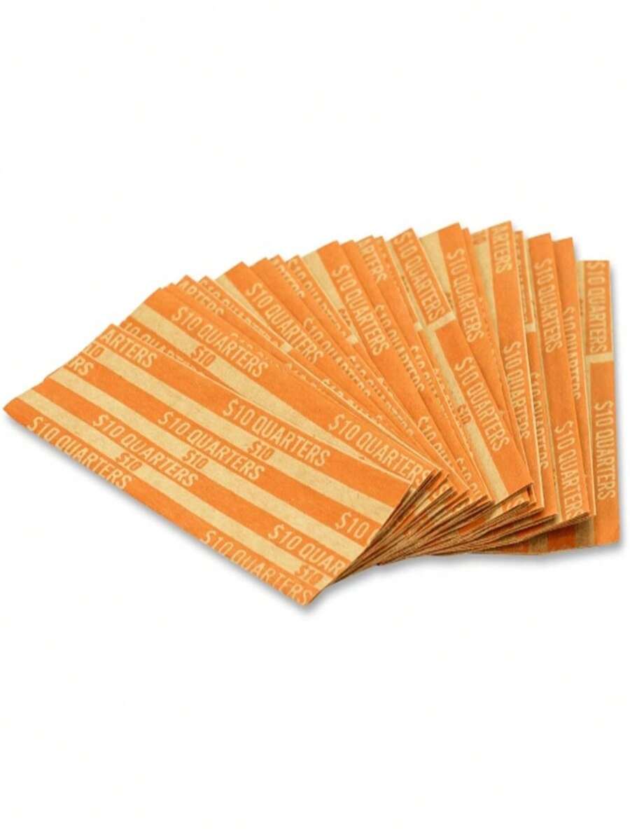 Flat Coin Wrappers, Quarters - Multicolor - View 1