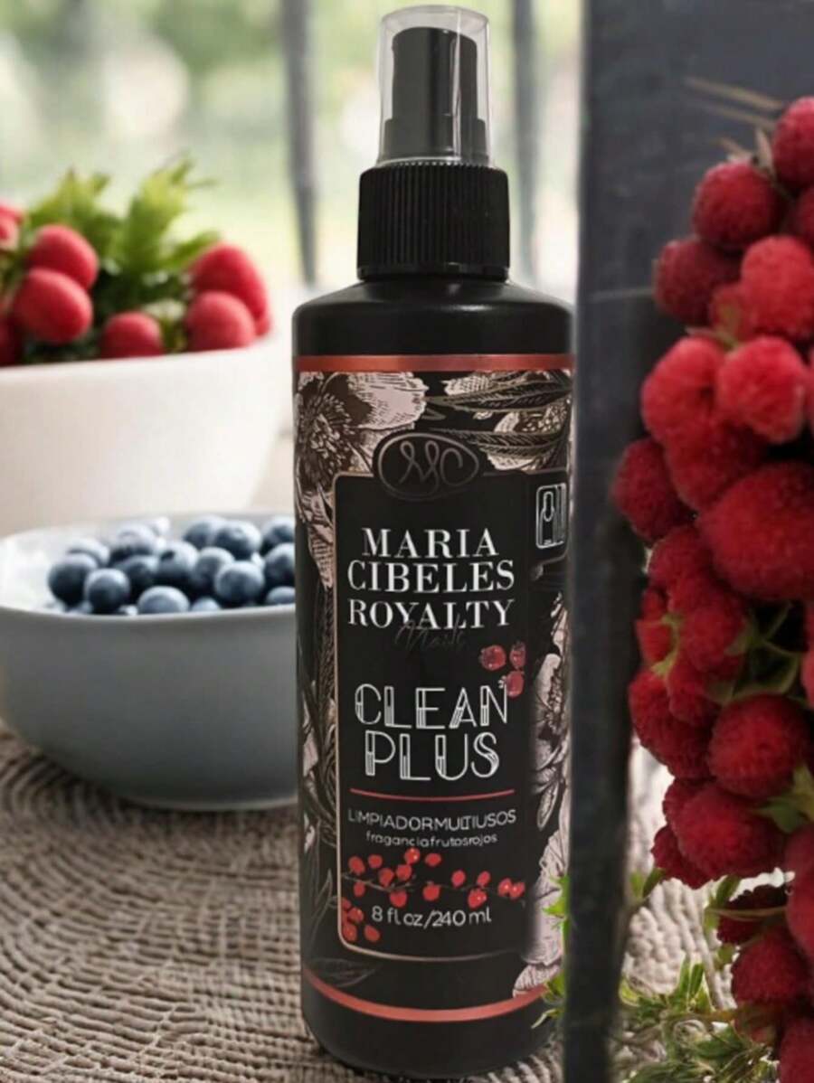 NUEVO 8oz Clean Clear Limpiador Multiusos Trabajo de Uñas Frangancia Frutos Rojos