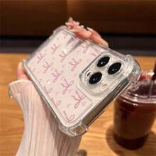 Apple New Autumn/Winter Elegant Butterfly & Heart Decor Silicone Phone Case, Compatible With Iphone 16/15/15 Pro/15 Pro Max/14/13/12/11/Xs Max Series, Fashionable And Lovely, Recommended For Pretty Girls