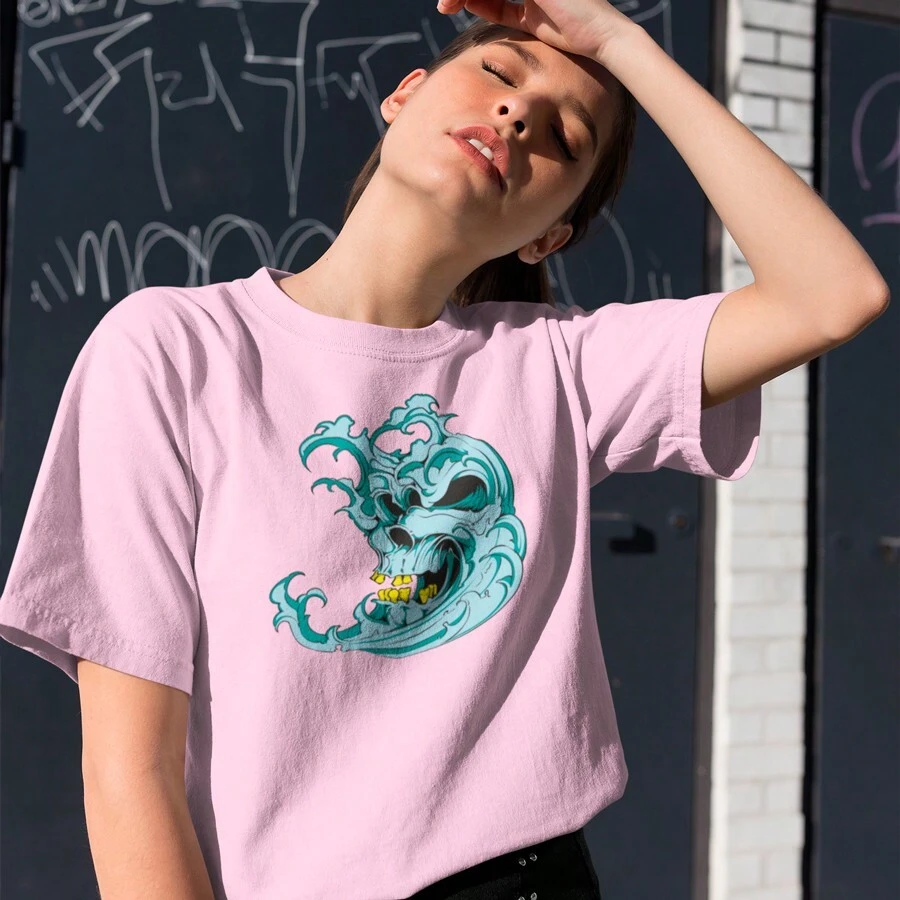 Women T-Shirts - 淺粉色 - 查看 1