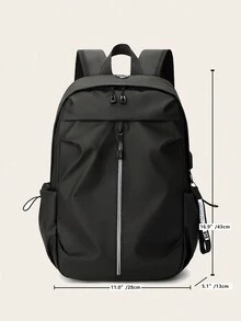 书包 笔记本电脑包 旅行包 运动包 学生包 大学生包 商务包 户外徒步 露营 运动休闲背包 节日必备品 轻便 可调节肩带 大容量 功能性背包 涤纶 简约风格 节日防水 便携旅行包 纯黑色背包 商务休闲旅行背包 礼物 户外礼物 爸爸的礼物 父亲的礼物 礼物 情人节礼物 热销 带吊坠 - 黑色 - 查看 8