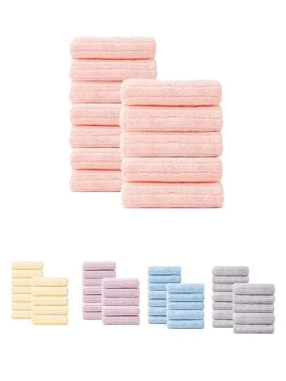 12 st enfärgade handdukar i korallfleece med dragsko, mjuka, bekväma, snabbtorkande, lämpliga för att torka händer, bord, diska, ansikte och andra ändamål. Badrumsinredning, höstdekor, tillbaka till skolan, för skönhetssalong, badrum, duschhanddukar för skönhetssalong, hotell, sport, heminredning, handduk, hudvård.