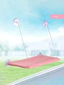 1入組PP牛津布貓床，安全的掛窗式貓窩床，節省空間的貓咪置物架座位