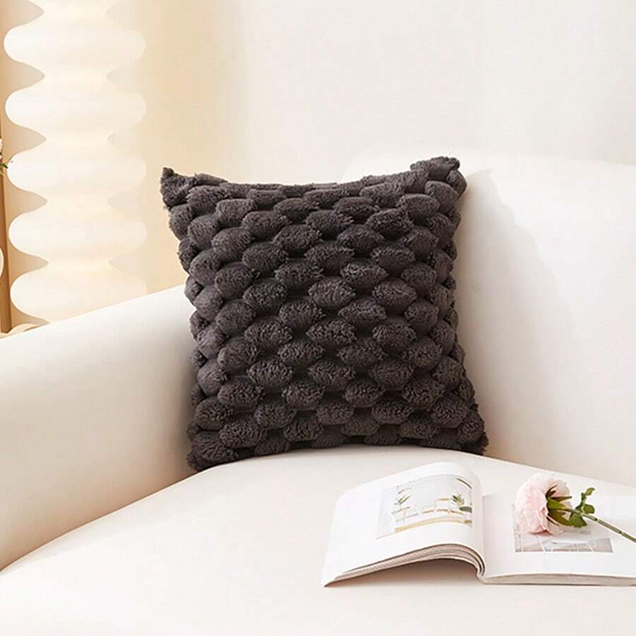 1 Vỏ Rùa Họa Tiết Sang Trọng Phong Cách Bohemian Vỏ Gối Vuông Thích Hợp Cho Phòng Khách Phòng Ngủ Ngoài Trời Tất Cả Các Mùa - Màu xám đen - Xem 1